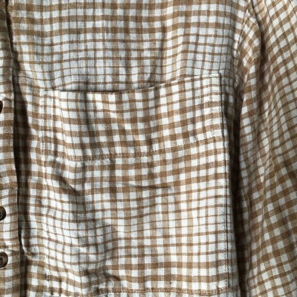 Everlane The Linen Billow Blouse Oversized Gingham Long Sleeve - XS - Picture 8 of 15